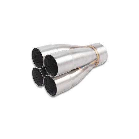 Vibrant Performance Slip-On 4 into 1 Merge Collector - 2-1/8 in Primary Tubes - 3 in Outlet - Stainless