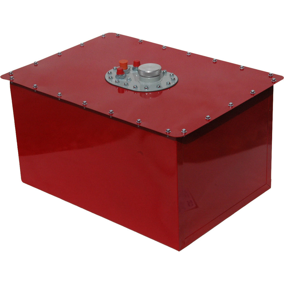 RCI Shaw 22 Gallon Circle Track Fuel Cell -10AN Pickup - Red Steel Can