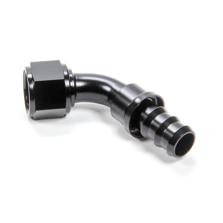 Triple X Race Co. Hose End Fitting 60 Degree 12 AN Hose to 12 AN Female Aluminum - Black Anodize