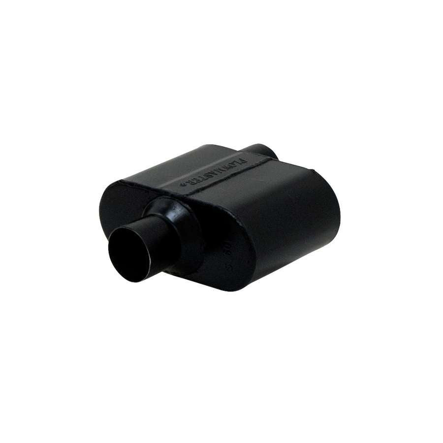Flowmaster Super 10 Muffler 2-1/2" Offset Inlet/Center Outlet 6-1/2 x 4-1/4 x 9-3/4" Oval Body 12-1/2" Long - Steel