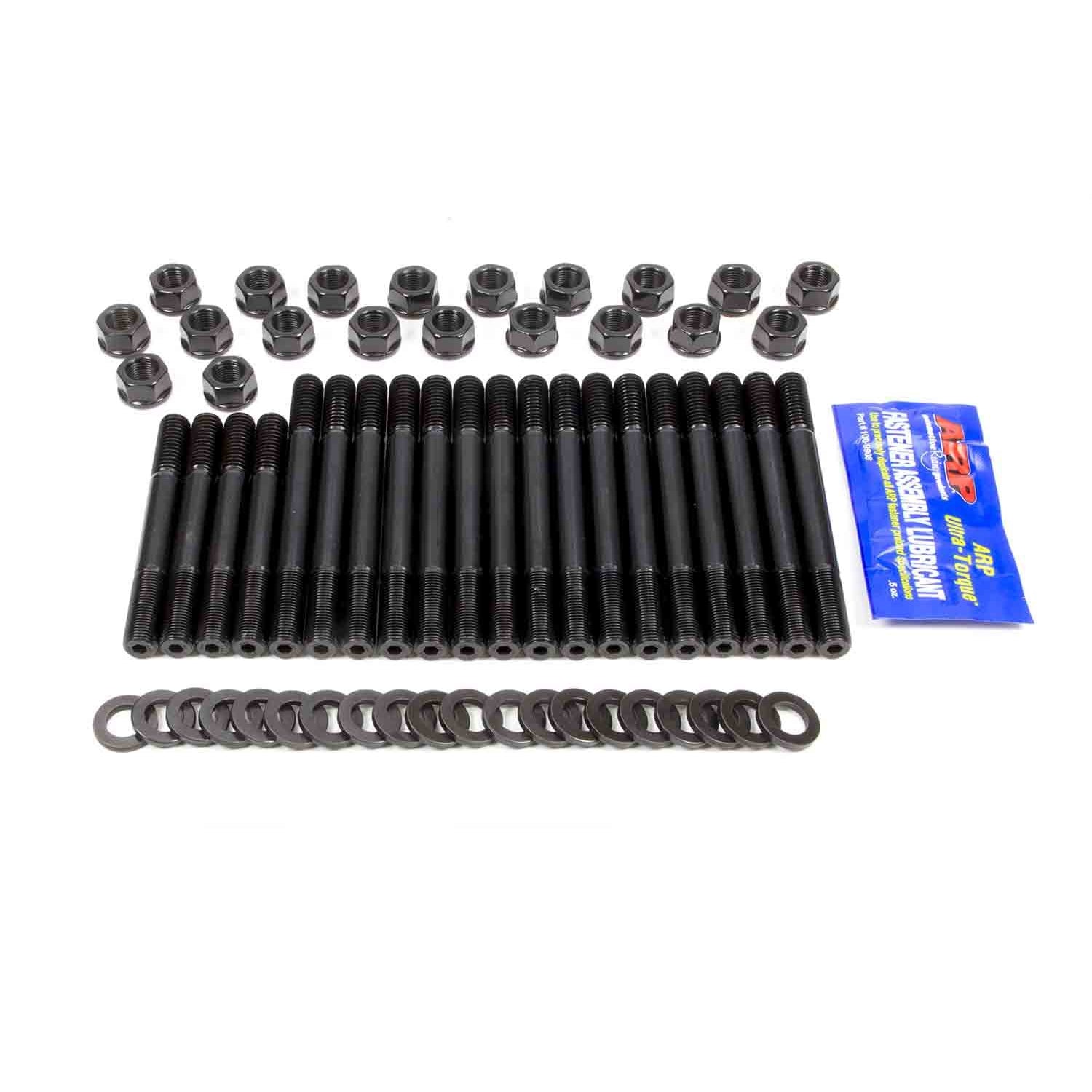 ARP Cylinder Head Stud Kit - Hex Nuts - Chromoly - Black Oxide - Oldsmobile V8 184-4004