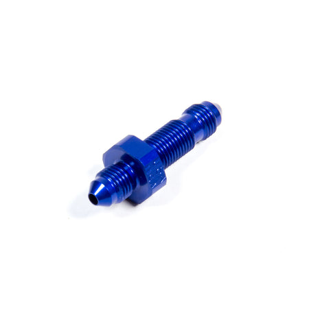 XRP Bulkhead Fitting Straight 3 AN Male to 3 AN Male Bulkhead Aluminum - Blue Anodize