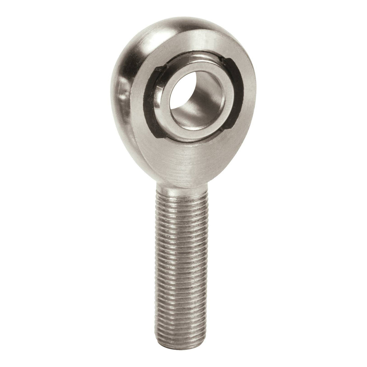 QA1 EM Series Rod End - 3/8" Bore - 3/8-24" LH Male Thread - PTFE/Kevlar Race - Steel - Zinc Oxide