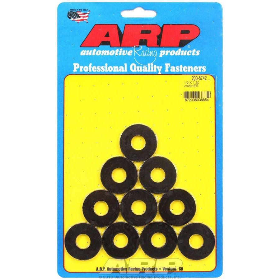 ARP Black Washer - 1/2 ID x 1.300 OD (10 Pack)