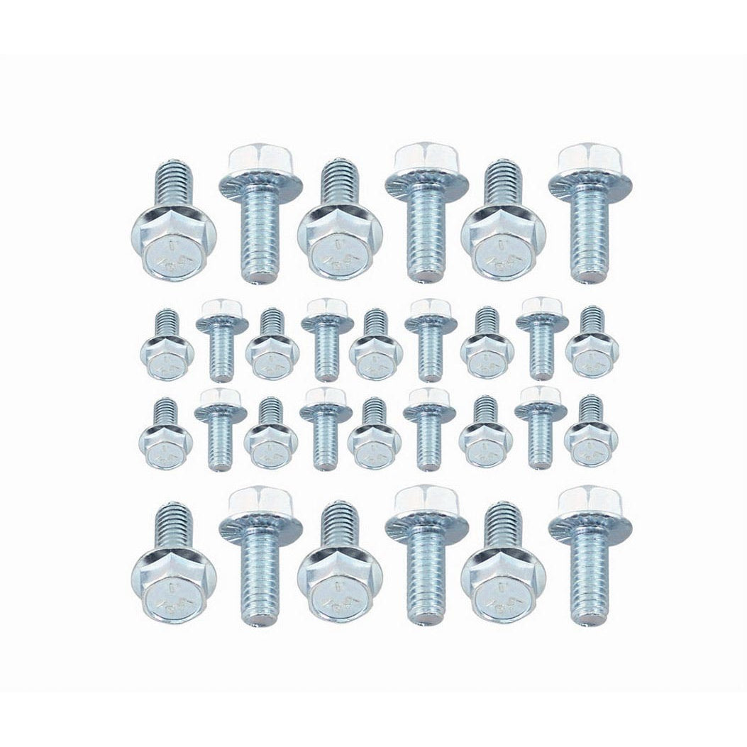 Mr. Gasket Oil Pan Bolts - Ford 289-302-351 C/W & AMC 290-343-360-390-401 5/16"-18 x 3/4",6 Pcs.,1/4"-20 x 1/2",18 Pcs .