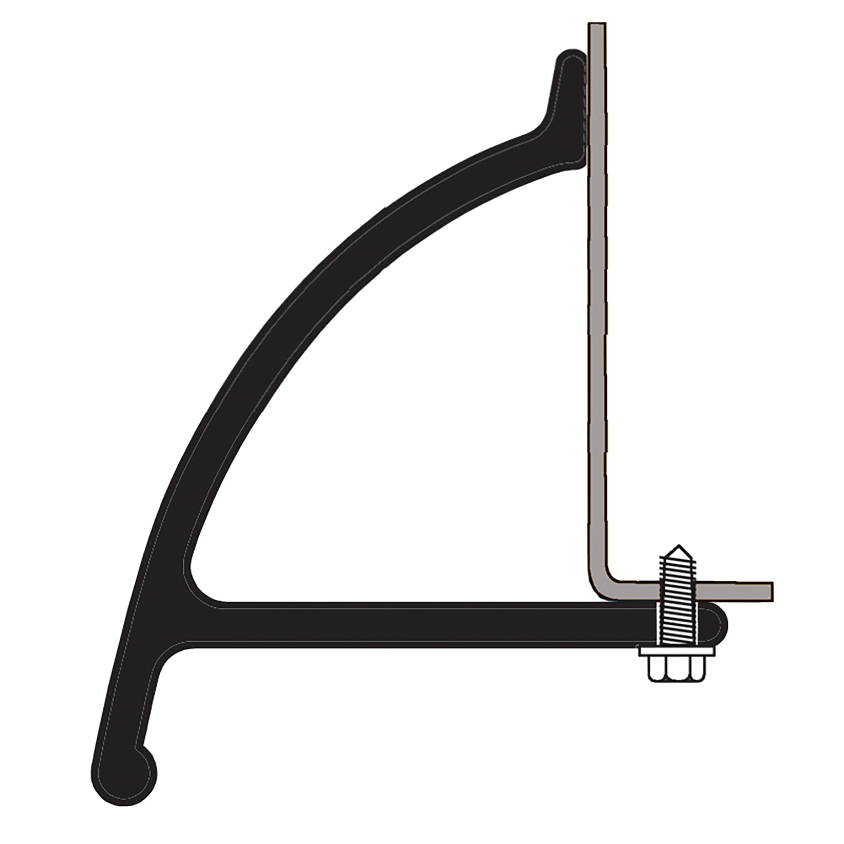 Pacer Performance Flexy Flares Fender Flare - 2 Piece - 1-3/4" Wide - 72" Long - Screw-In - Rubber - Black