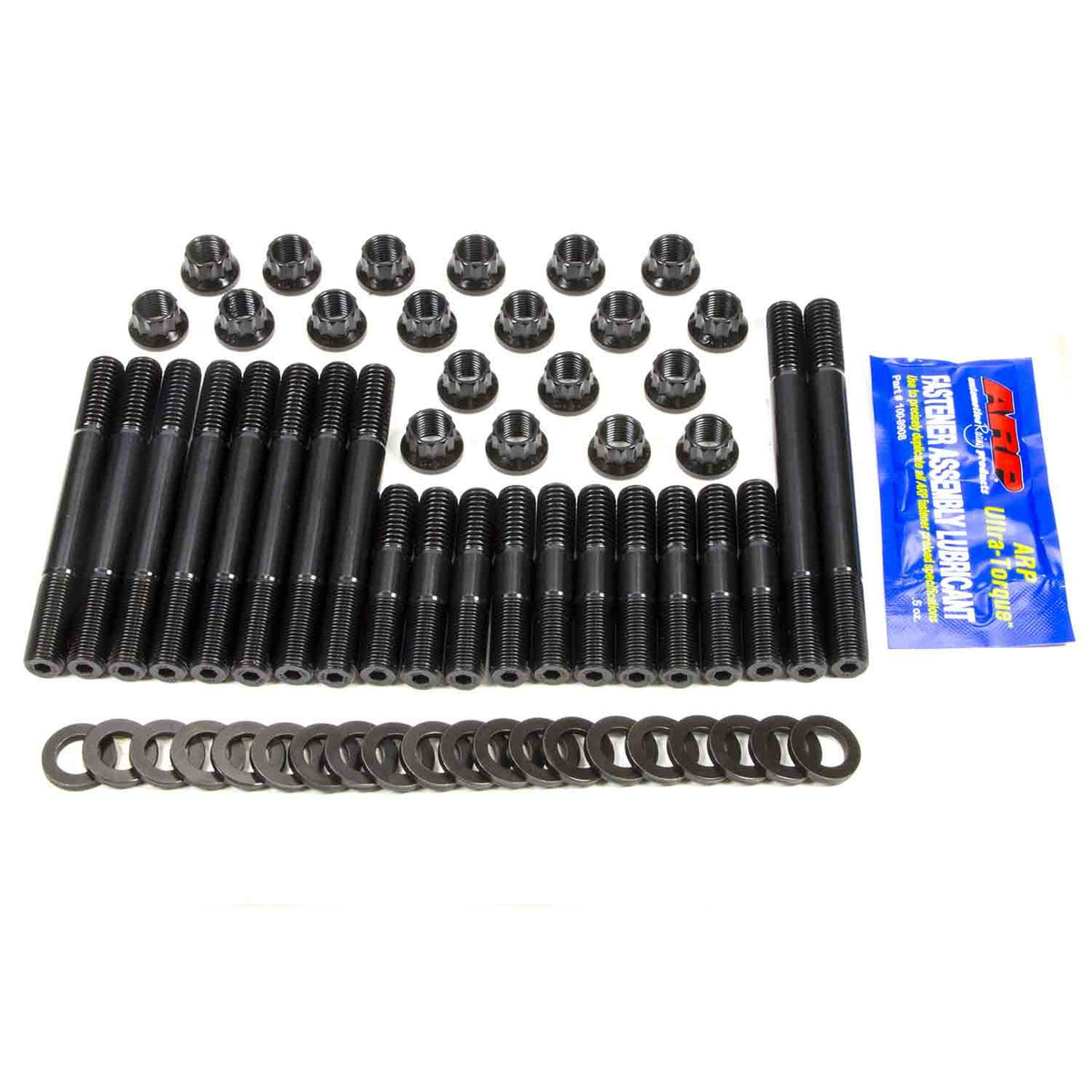 ARP Cylinder Head Stud Kit - 12 Point Nuts - Chromoly - Black Oxide - Small Block Mopar 144-4201