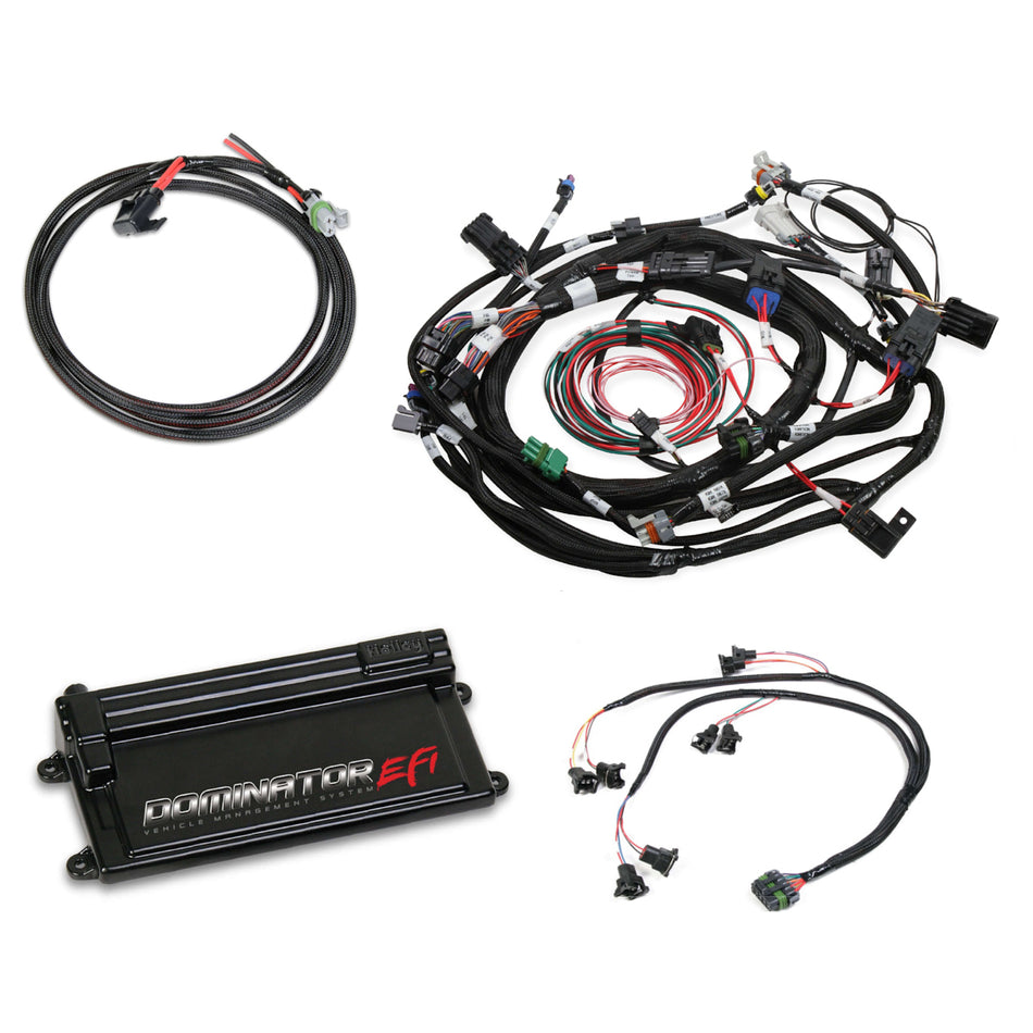Holley EFI Dominator EFI Engine Control Module - Wiring Harness - Coil On Plug Harness Included - Ford