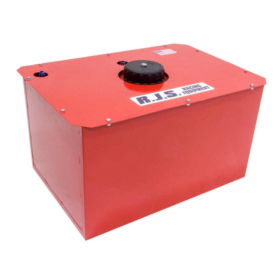 RJS Racing Equipment Economy Fuel Cell and Can 22 gal 25-1/2 x 17-1/2 x 14-3/4" Tall 8AN Male Outlet - 6AN Male Vent