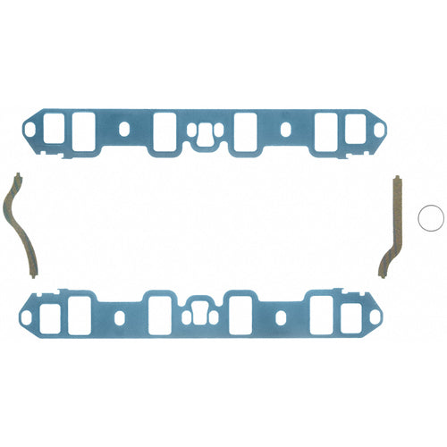Fel-Pro Intake Manifold Gasket - 1.187 x 2.045 in Rectangular Port - Steel Core Laminate - Small Block Ford
