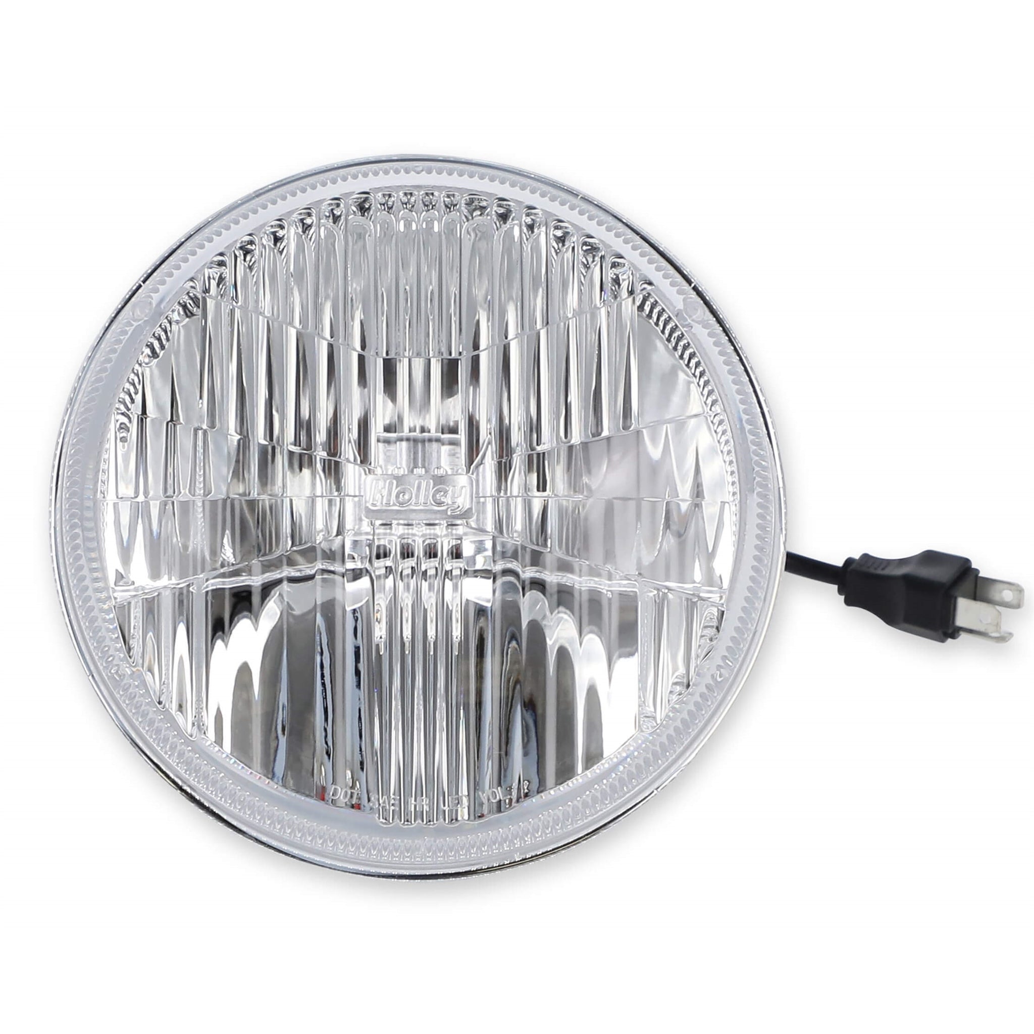 Holley Retrobright Sealed Beam LED Headlight - 7 in OD - Classic White Lens