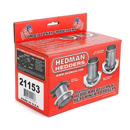 Hedman Hedders 2-1/2" Inlet to 2-1/2" OD Outlet Collector Reducer 3-Bolt Ball and Socket Flange Hardware Steel - Aluminized