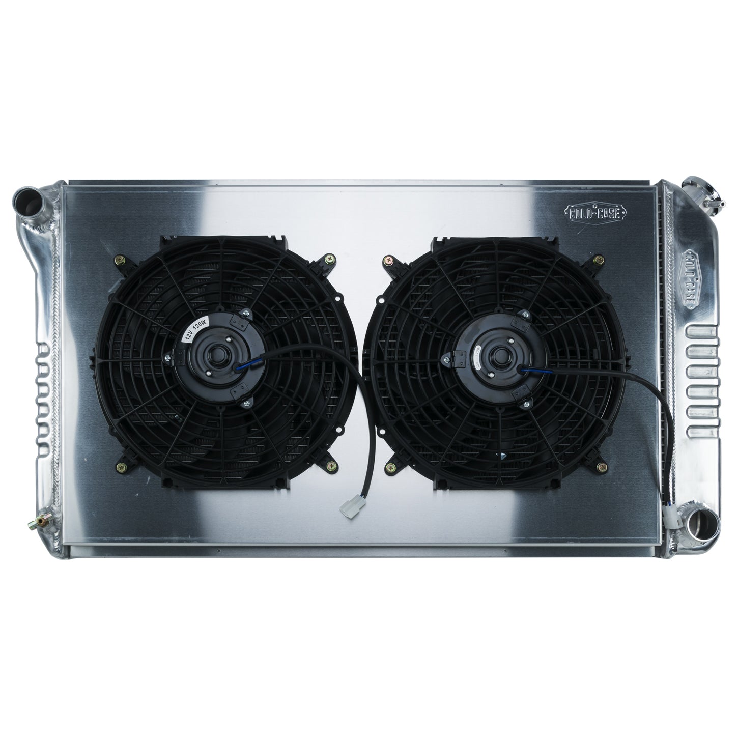 Cold-Case Aluminum Radiator and Fan - 34.75" W x 18.75" H x 3" D