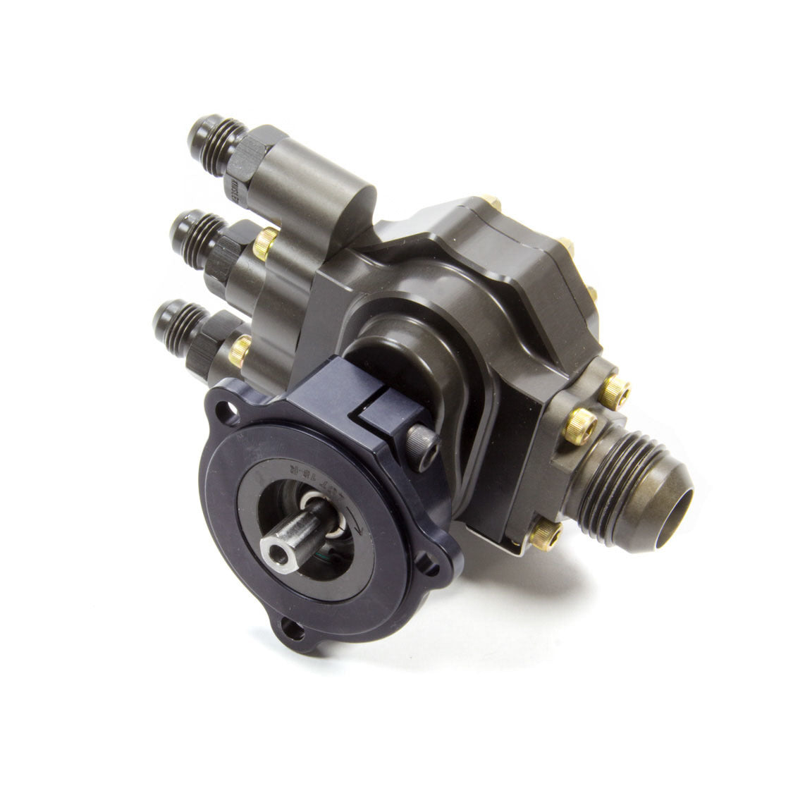 Kinsler Fuel Injection Tough Pump 400 Hex Driven Fuel Pump Inline 12 AN Male Inlet Three 6 AN Male Outlets - Aluminum