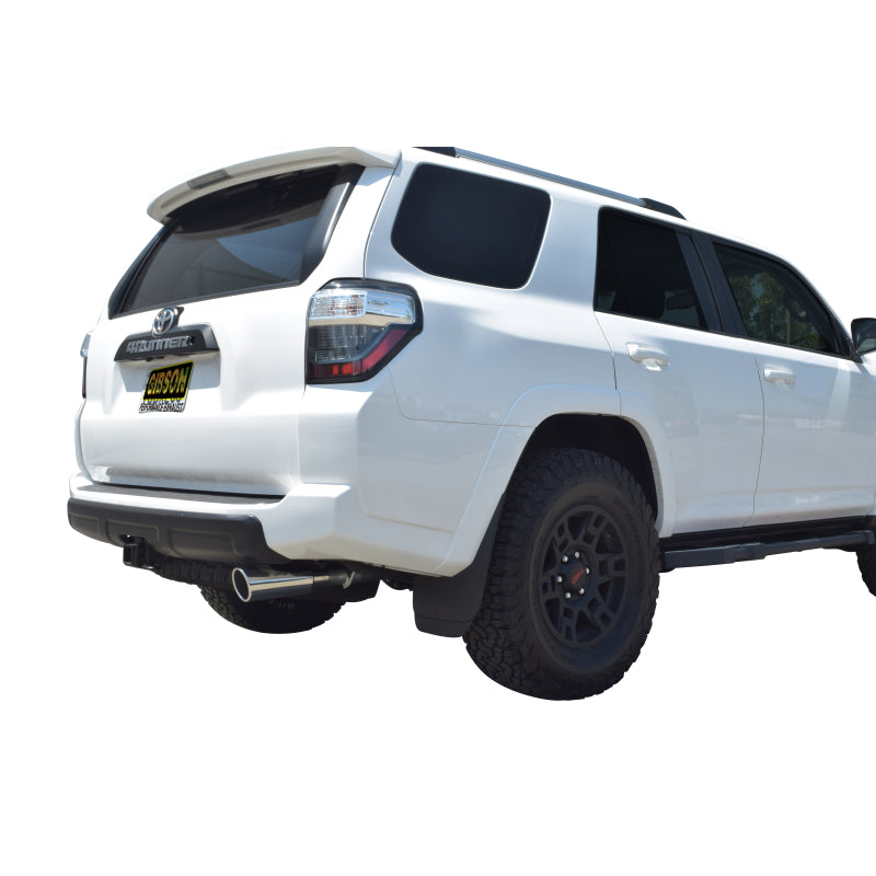 Gibson Cat-Back Single Exhaust System - 2-1/2 in Tailpipe - 4 in Tips - Polished Tips - Toyota Midsize SUV 2004-20