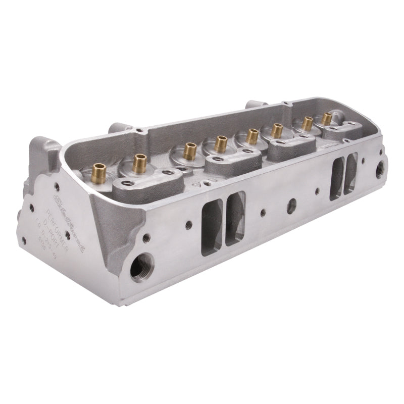 Edelbrock Performer Cylinder Head - Bare - 2.110 / 1.660 in Valve - 204 cc Intake - 87 cc Chamber - Pontiac V8