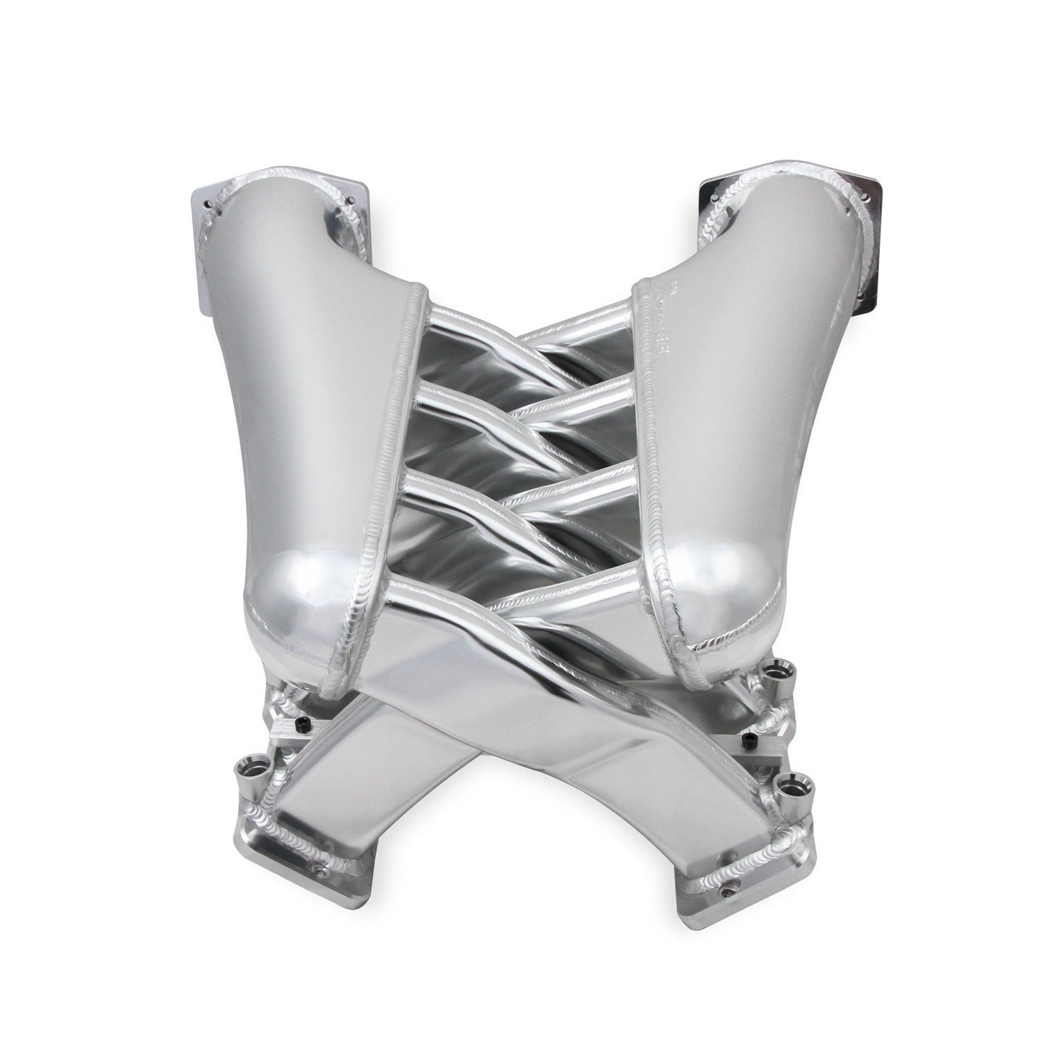 Sniper EFI Fabricated Intake Manifold - 102 mm Throttle Body Flange - Fuel Rail - Aluminum - Silver - GM LS-Series