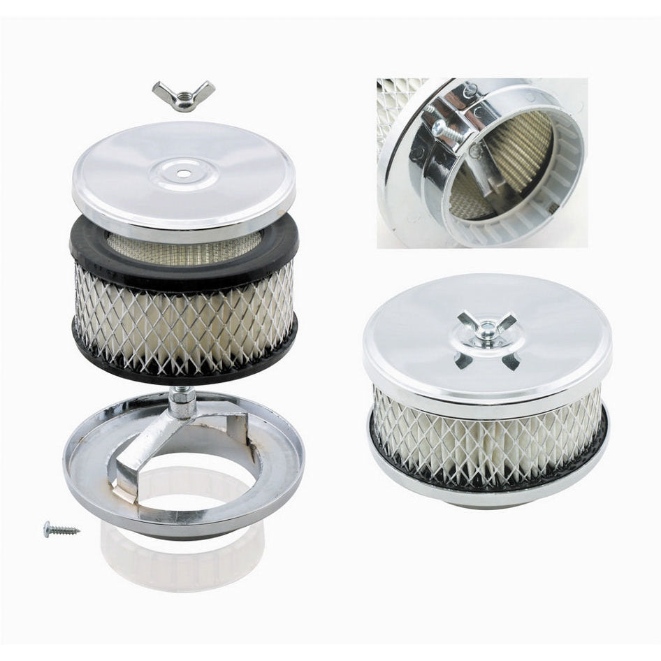 Mr. Gasket Deep-Dish Air Cleaner - 4" Diameter