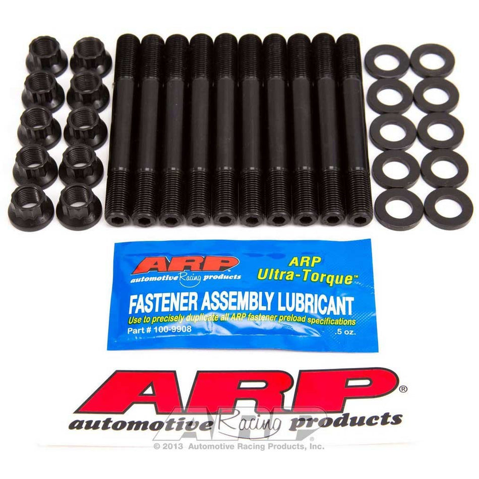 ARP Cylinder Head Stud Kit - 12 mm Studs - 12 Point Nuts - Chromoly - Black Oxide - Mitsubishi 4-Cylinder