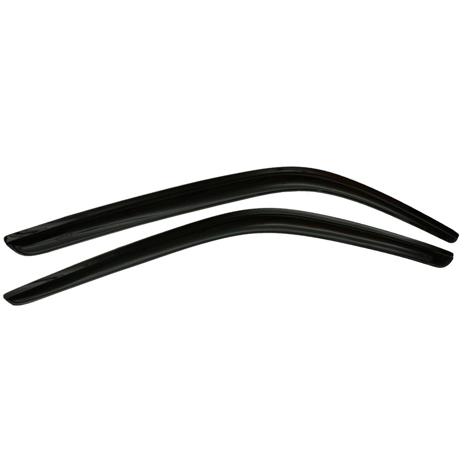 Auto Ventshade Original Ventvisor Side Window Visor - Stick-On - Front - Plastic - Black - Standard Cab - (Pair)
