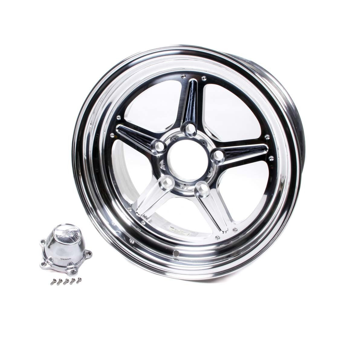 Billet Specialties Street Lite Wheel - 15 x 8" - 4.500" Backspace - 5 x 4.75" Bolt Pattern - Billet Aluminum - Polished