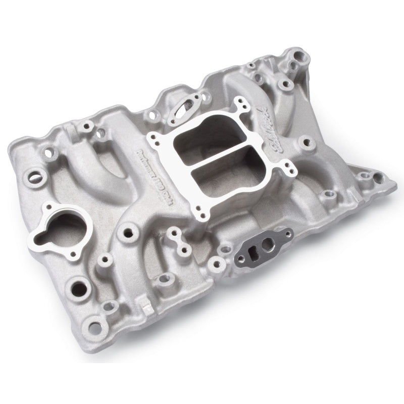 Edelbrock Performer Olds 350 Spread / Square Bore Dual Plane Intake Manifold - Oldsmobile V8 3711
