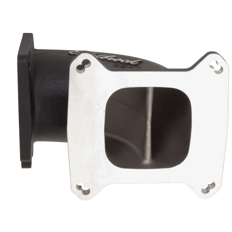 Edelbrock Throttle Body Intake Elbow - Black Powder Coated