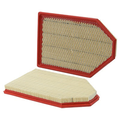 Wix Air Filter Element - Panel - 14.232 in L x 9.118 in W x 1.468 in H - White - Various Dodge/Chrysler Applications 2011-22