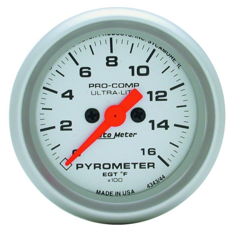 Auto Meter Ultra-Lite Electric Pyrometer Gauge - 2-1/16 in.