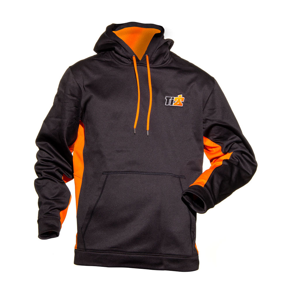 Ti22 Sport-Tek Black Orange Ti22 Hoodie XXX-Large