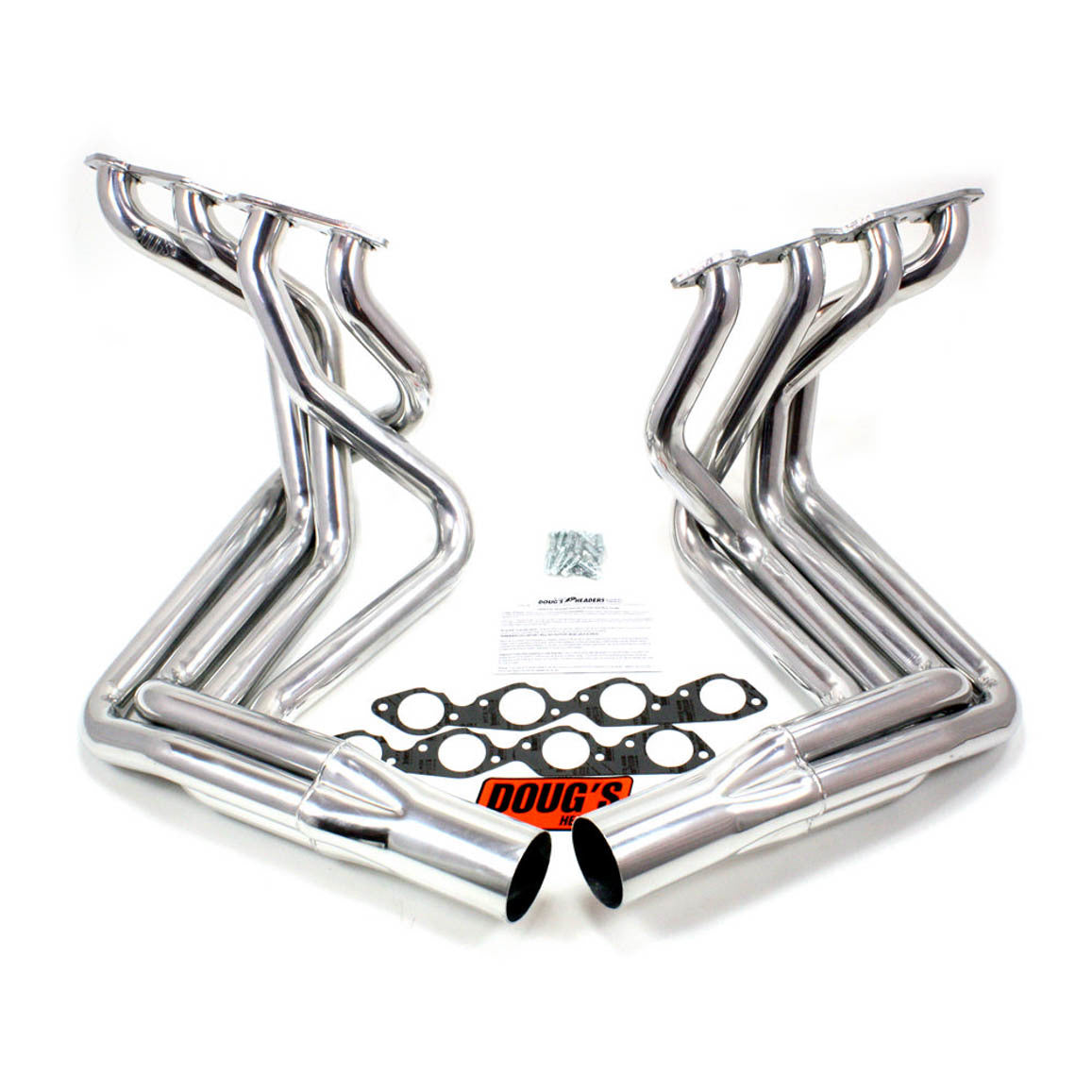 Doug's BB Chevy Side Mount Headers - Silver - 63-82 Vette