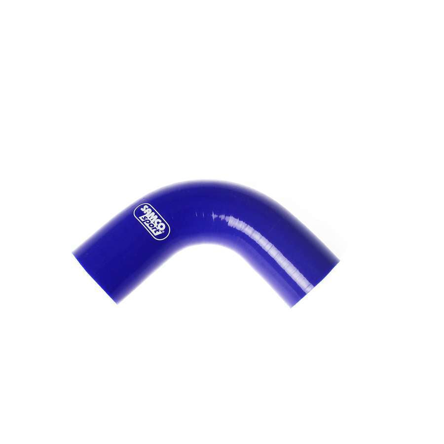 Samco Sport Silicone 90 Degree Elbow - 1-1/2" ID - 4.0 mm Thick Wall - Blue