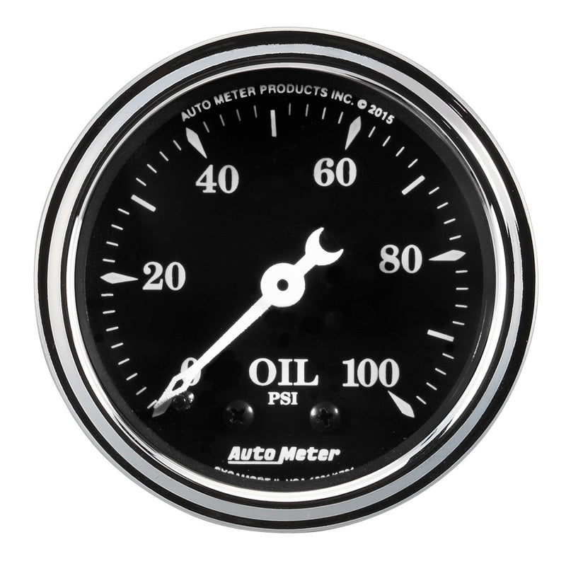 Auto Meter 2-1/16 O/T/B Oil Press Gauge 100psi