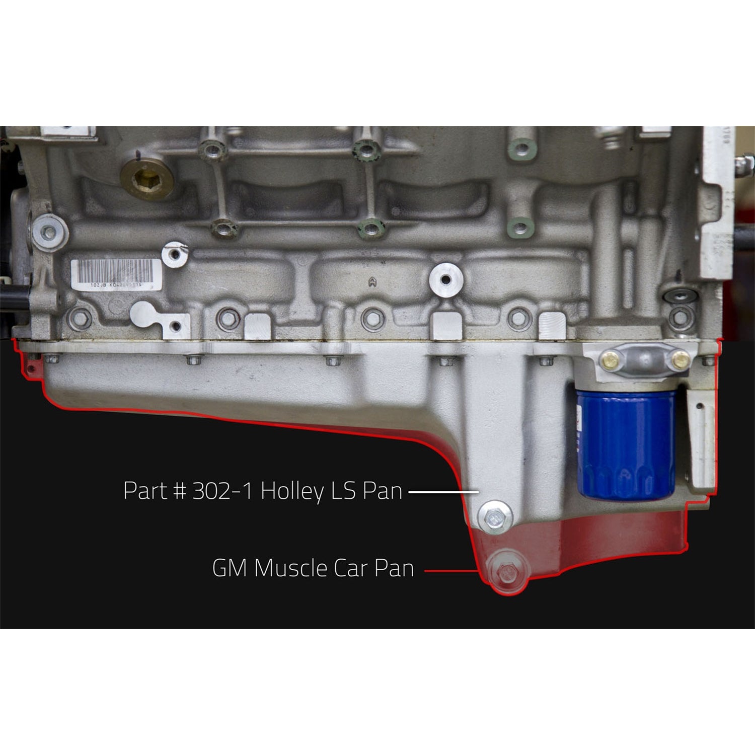 Holley GM Retro Fit Oil Pan - LS Engines