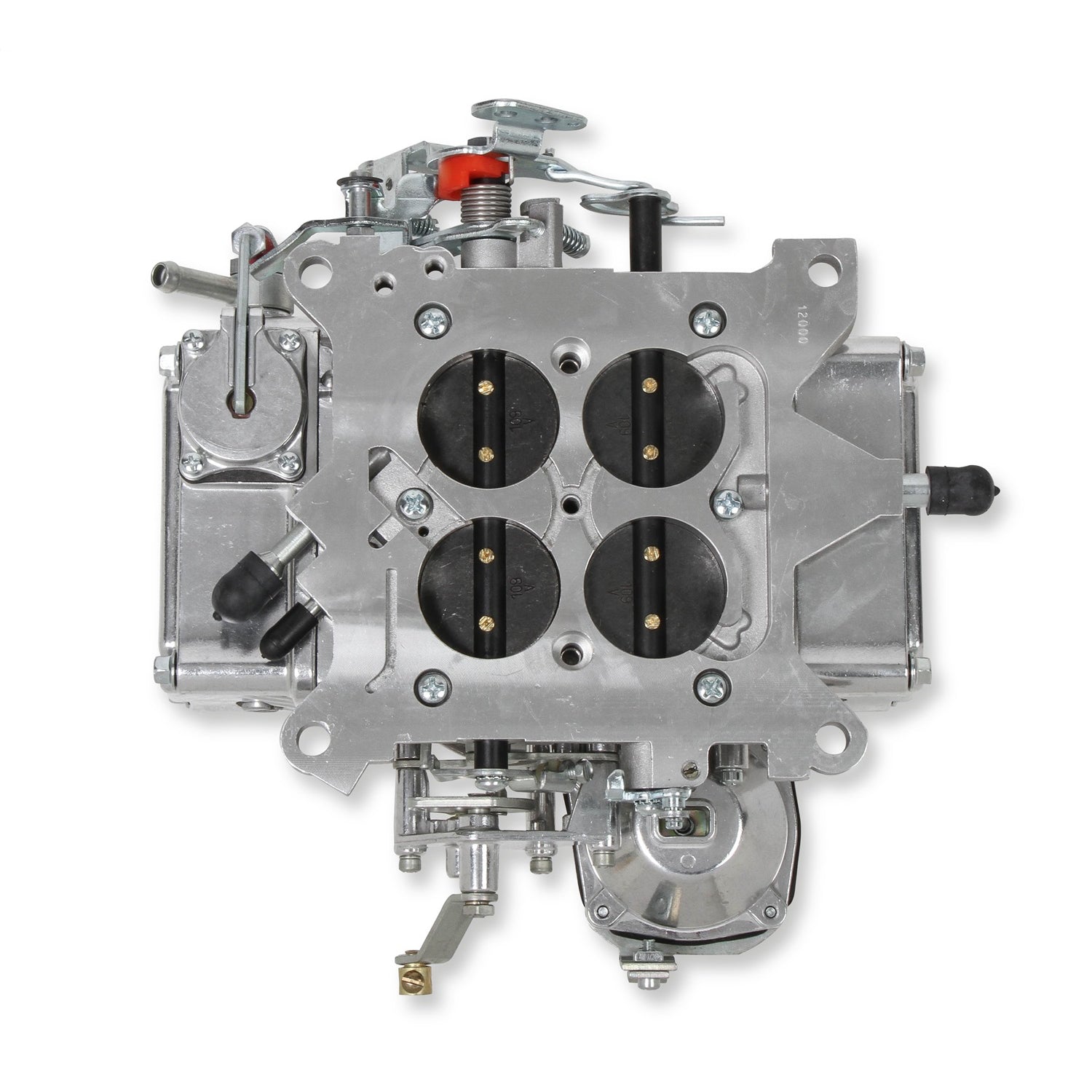 Holley Street Model 4160 600 CFM 4-Barrel Carburetor - Square Bore - Manual Choke - Vacuum Secondary - Single Inlet - Silver