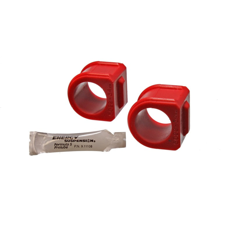 Energy Suspension Hyper-Flex Sway Bar Bushing - Front - 32 mm Bar - Polyurethane - Red - (Pair)