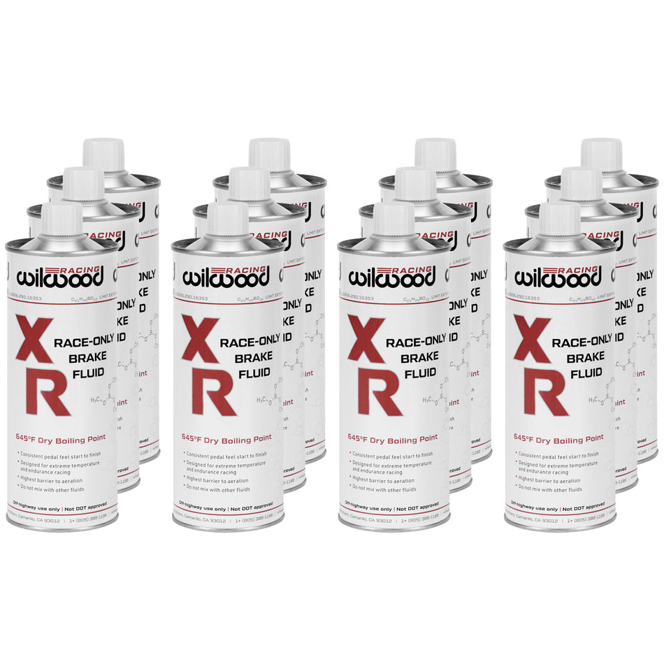 Wilwood XR Racing Brake Fluid - Glycol - 16.9 oz Can - (Set of 12)