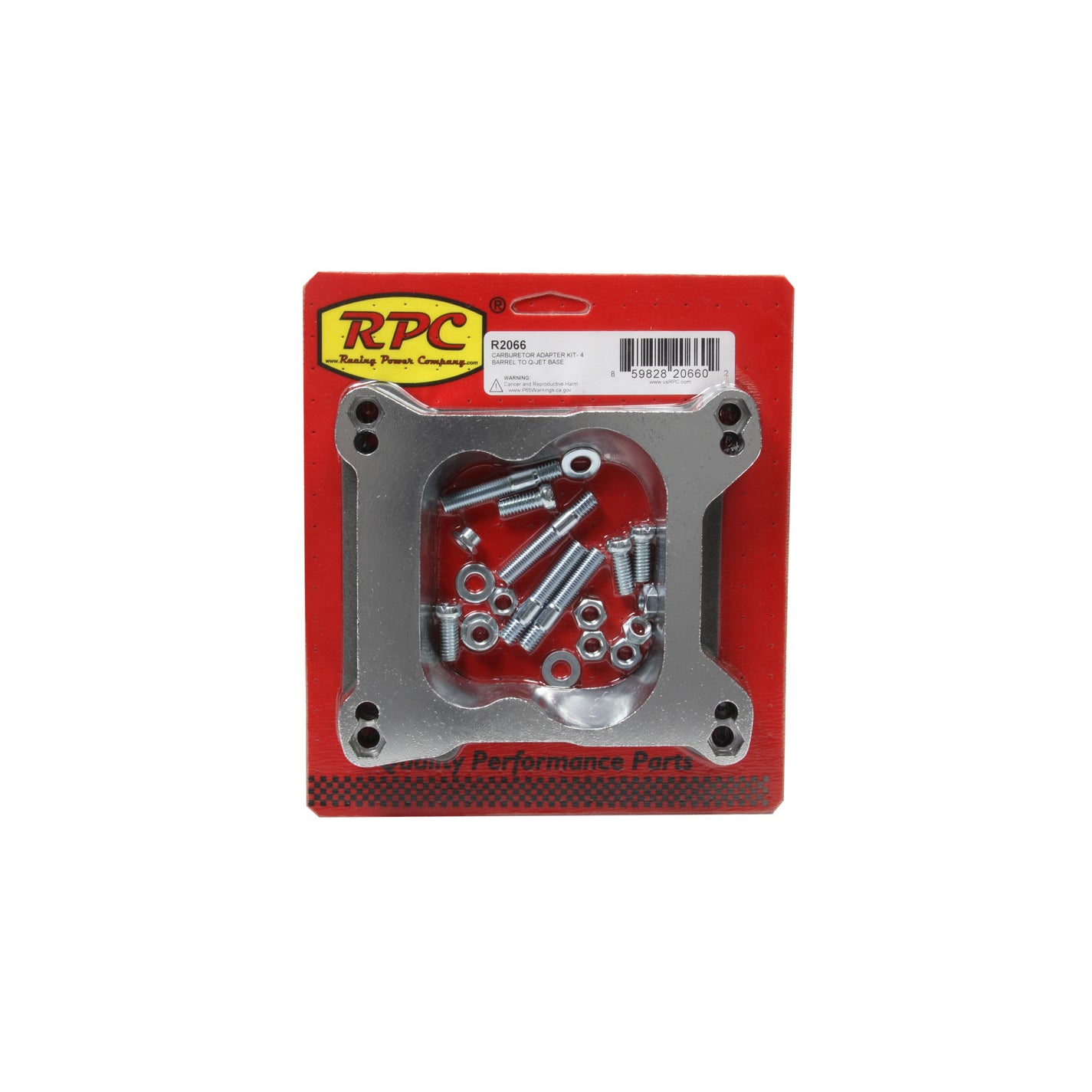 Racing Power Carburetor Adapter Kit- 4 Barrel To Q-Jet Base