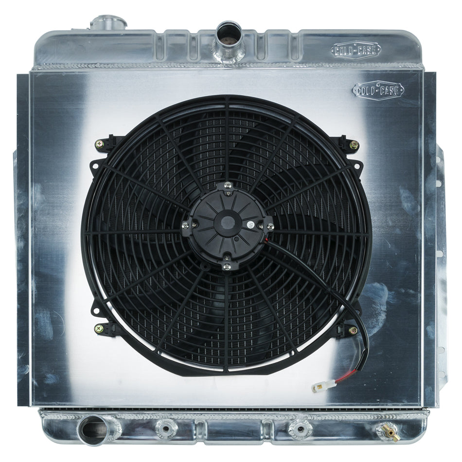Cold-Case Aluminum Radiator and Fan - 26.2" W x 25.5" H x 3" D