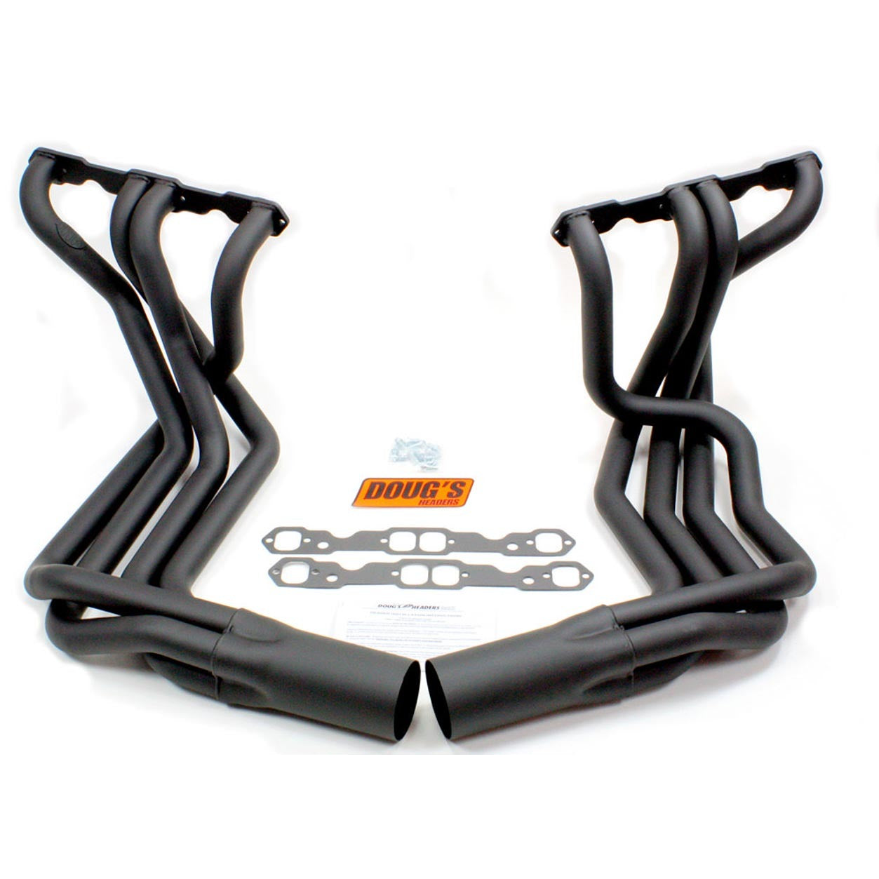Doug's SB Chevy Side Mount Headers - Black - 63-82 Vette