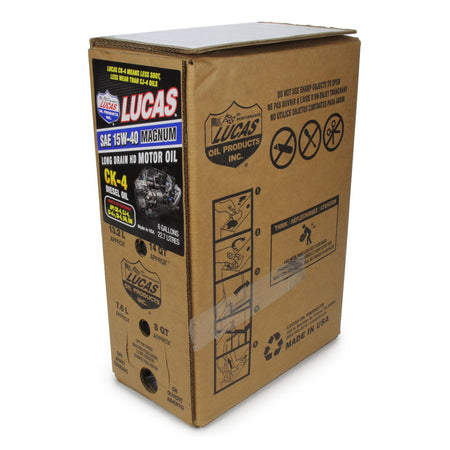 Lucas Magnum CK-4 Motor Oil - 15W40 - Bag In Box - Conventional - 6 Gallon