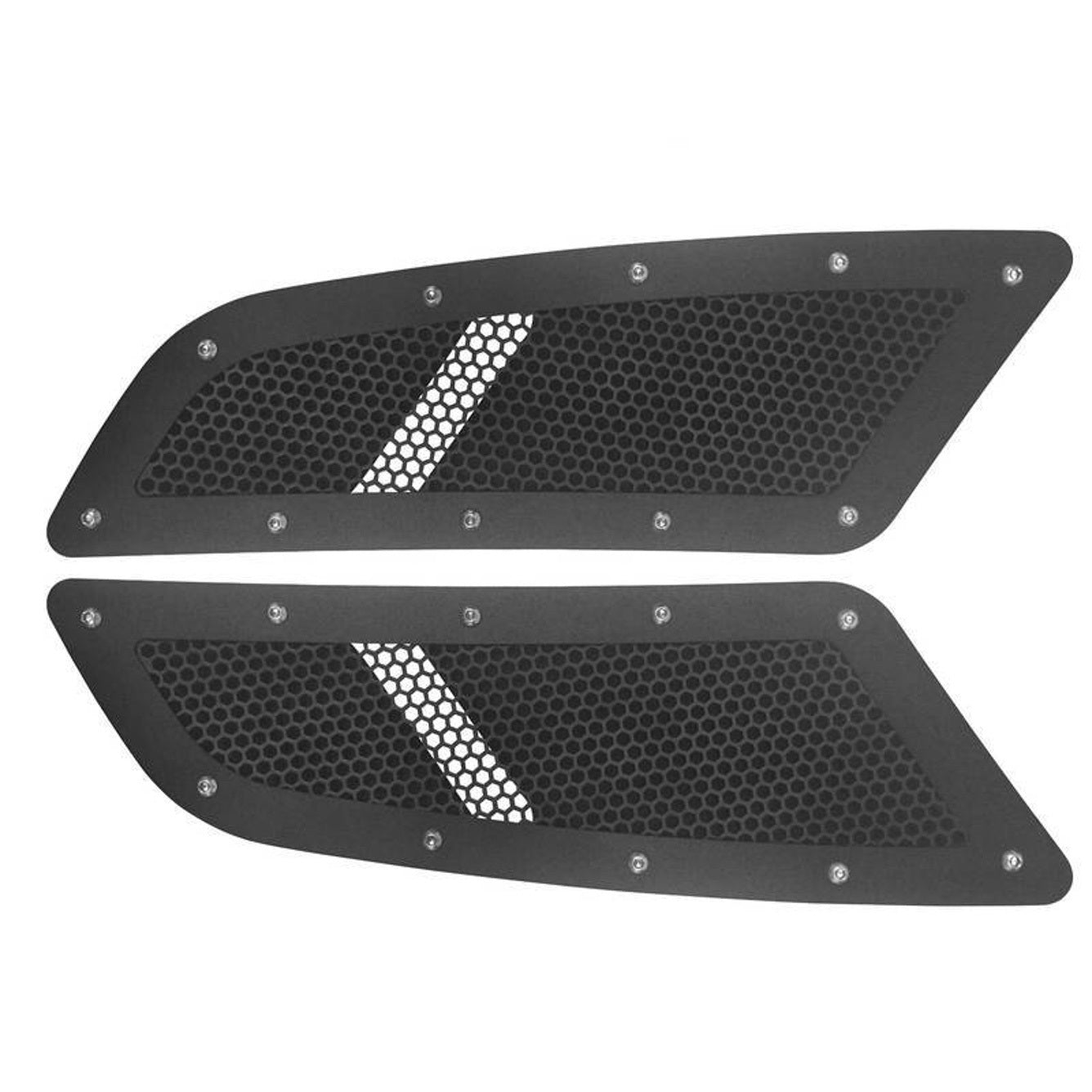 Drake Muscle Cars Hood Vents - Black
