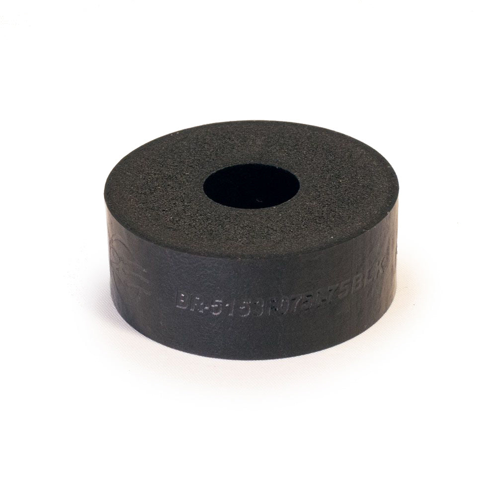 RE Suspension 5150 Bump Stop Puck - 2" OD - 1/2" ID - 3/4" Tall - 75 Durometer - Foam - Black