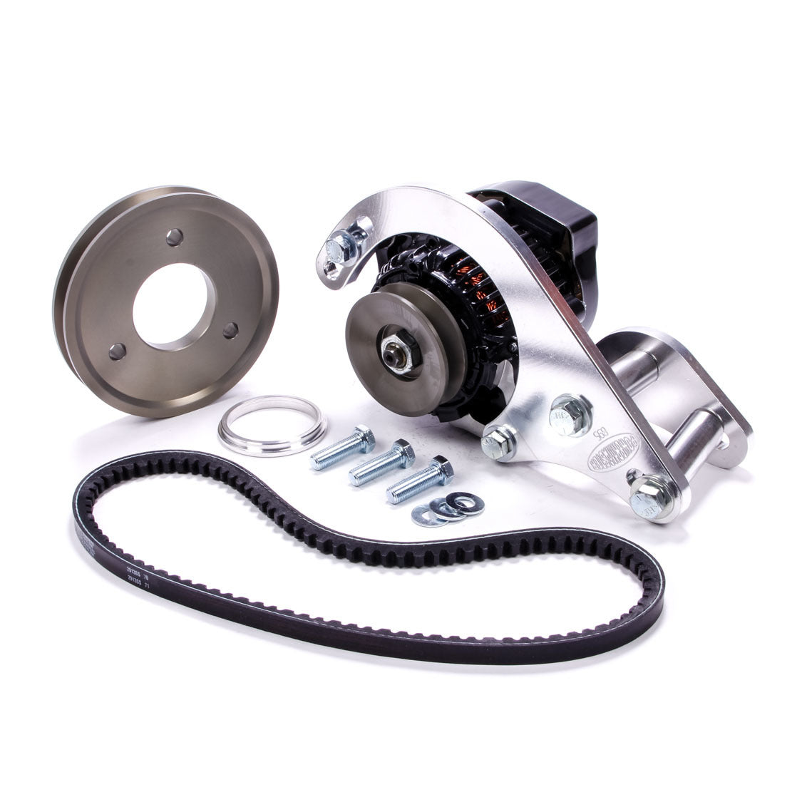 Powermaster Pro Series Denso 93 mm Low Mount Alternator Kit - Drivers / Passenger Side Block Mount