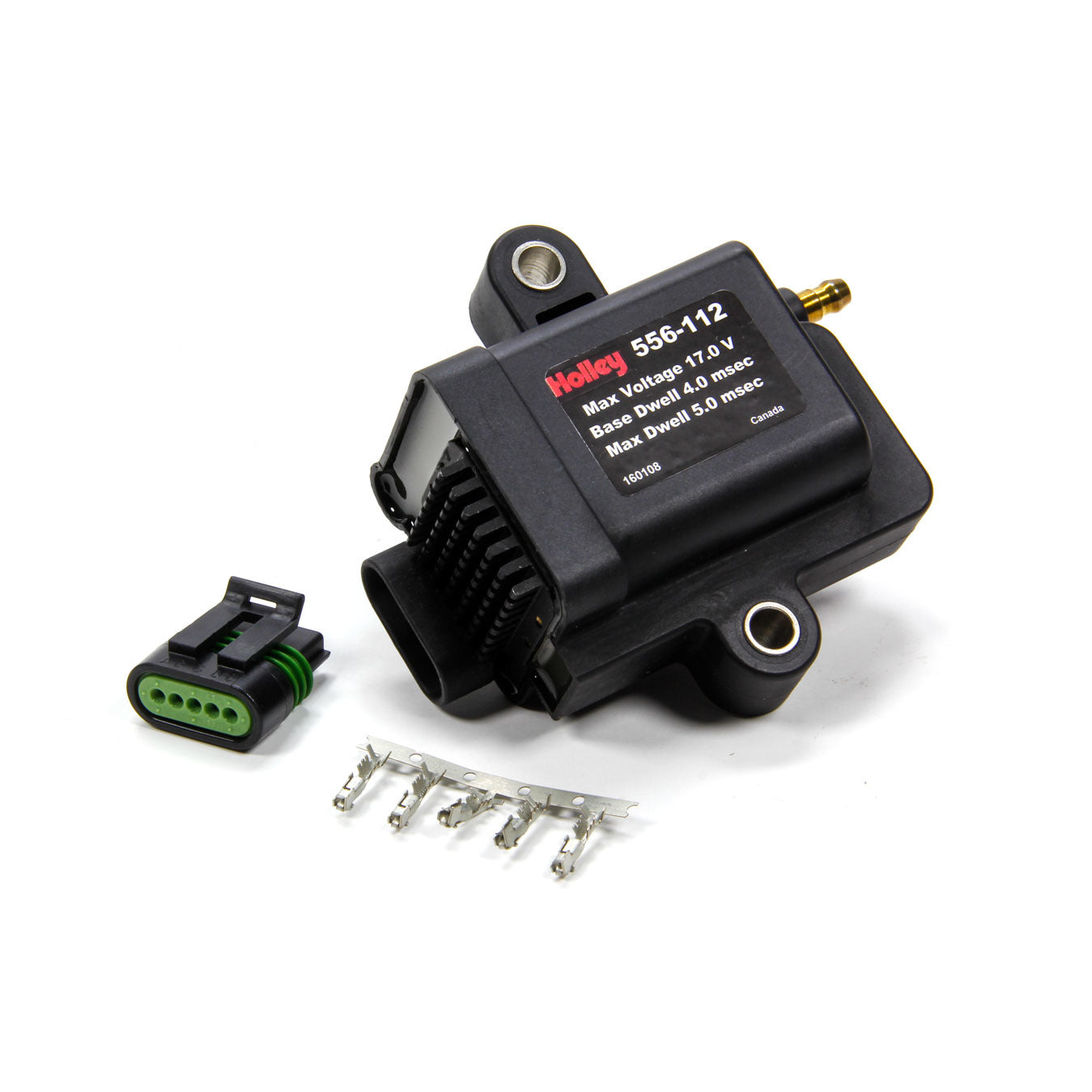 Holley EFI Performance Products Coil-Near-Plug Smart Coil Ignition Coil E-Core Male HEI 44,000V - Black
