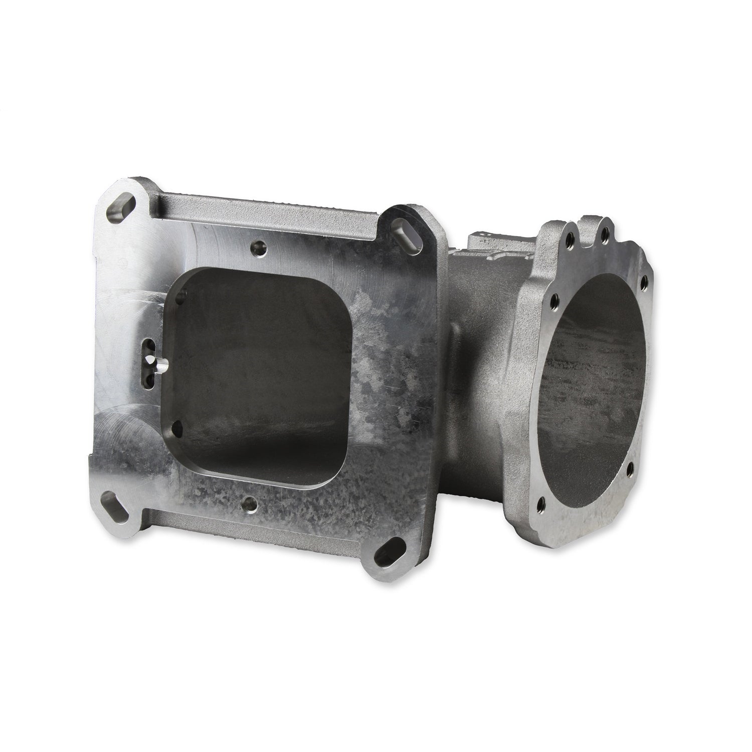 Holley EFI Throttle Body Adapter - Elbow - Ford 105 mm Throttle Body to Square Bore Mounting Flange