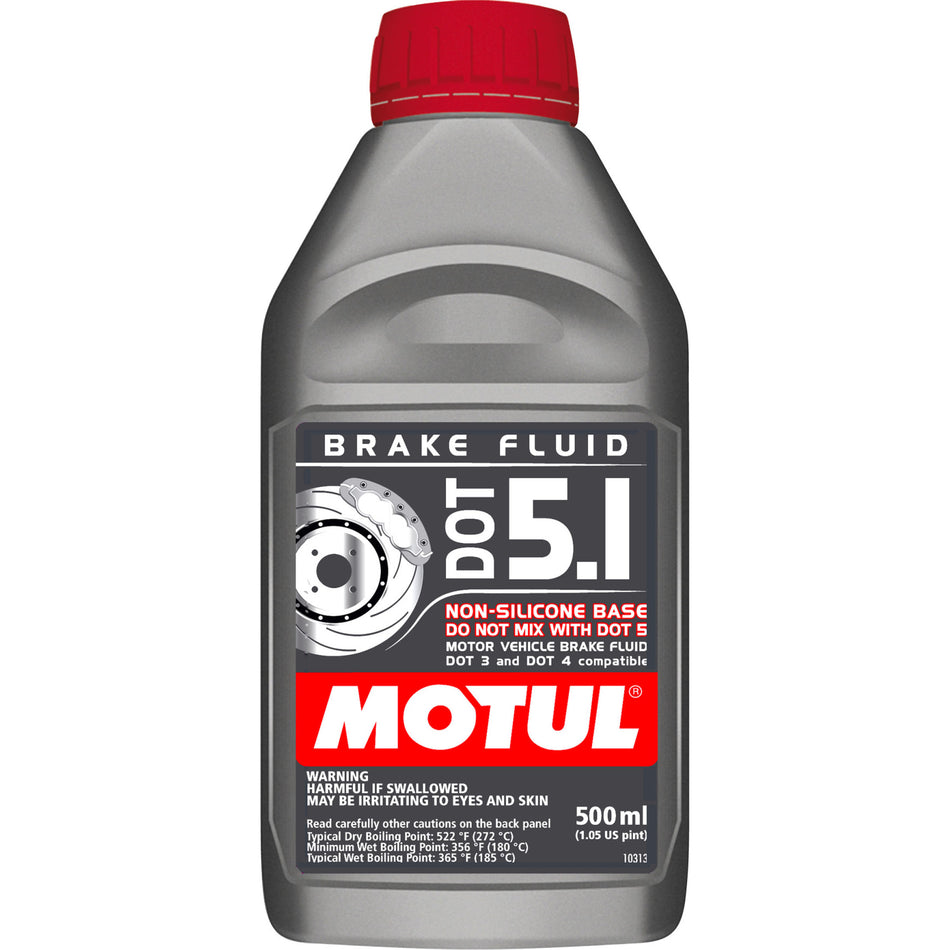 Motul DOT 5.1 Brake Fluid Synthetic 500 ml - Set of 12