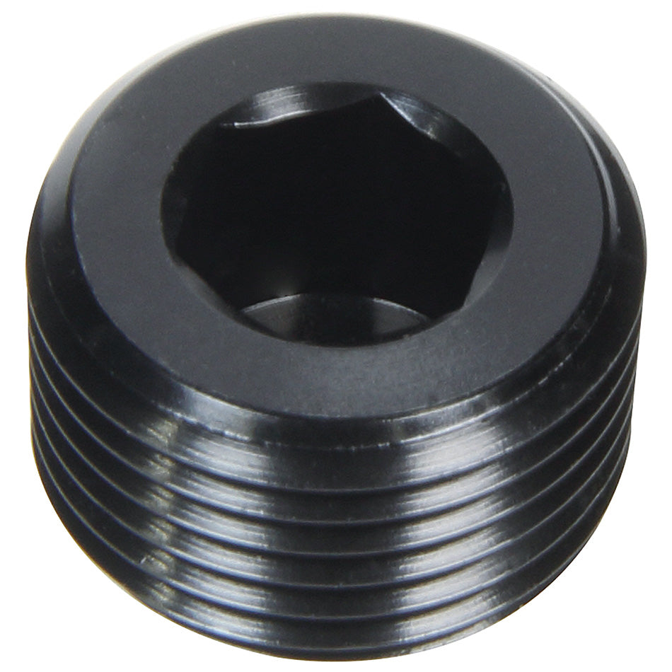 Allstar Performance Plug - 1/2" NPT - Allen Head - Aluminum - Black Anodize