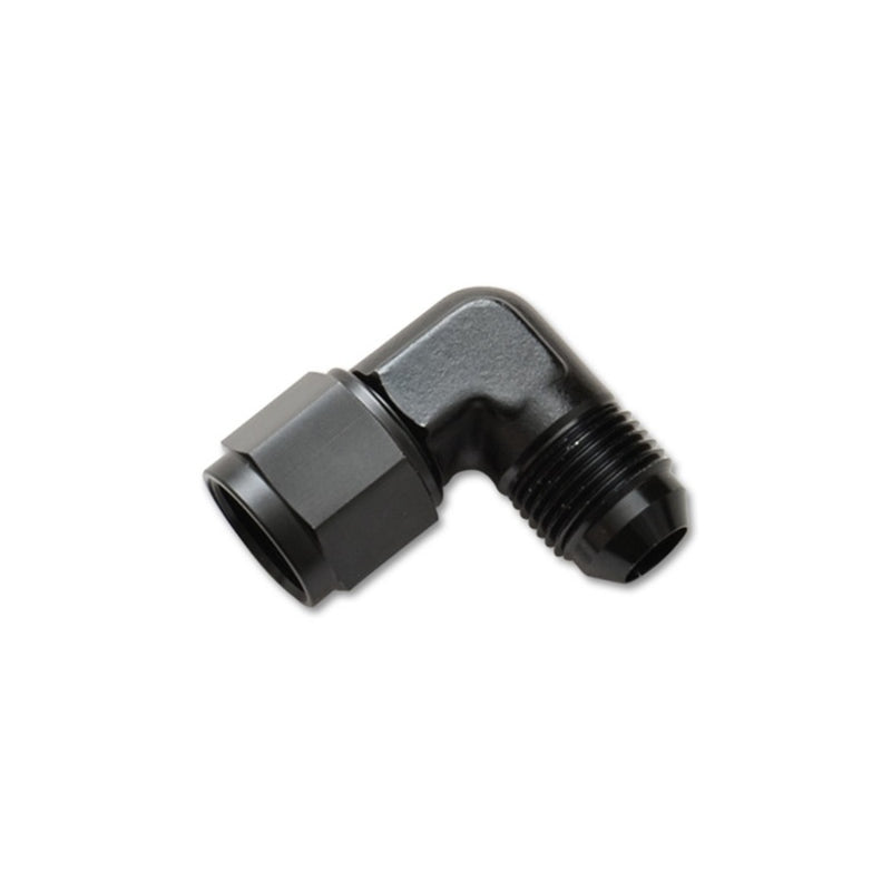 Vibrant Performance 90 Degree 10 AN Female Swivel to 10 AN Male Adapter - Black