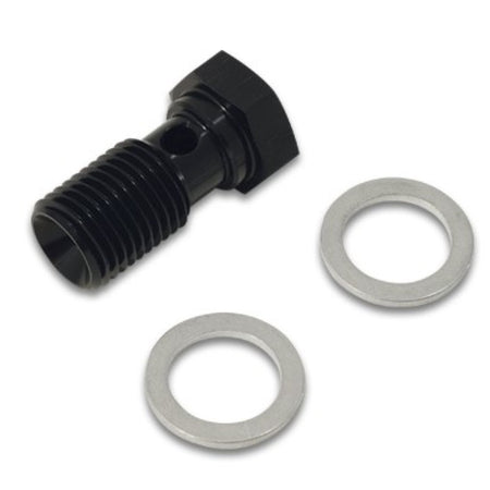 Vibrant Performance Banjo Bolt - Single Banjo - 10 mm x 1.000 Thread - 23 mm Length - Black (Pair)